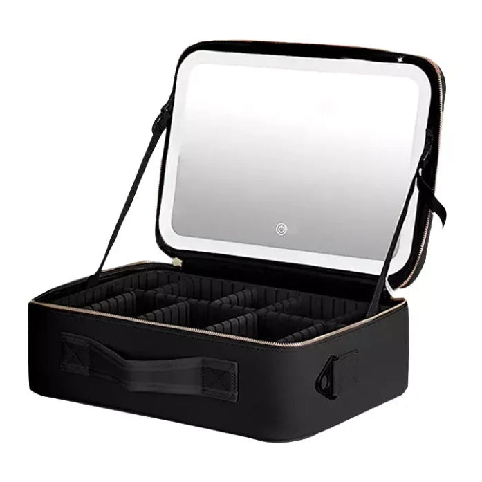 PORTA COSMETICOS CON LUZ LED GRANDE