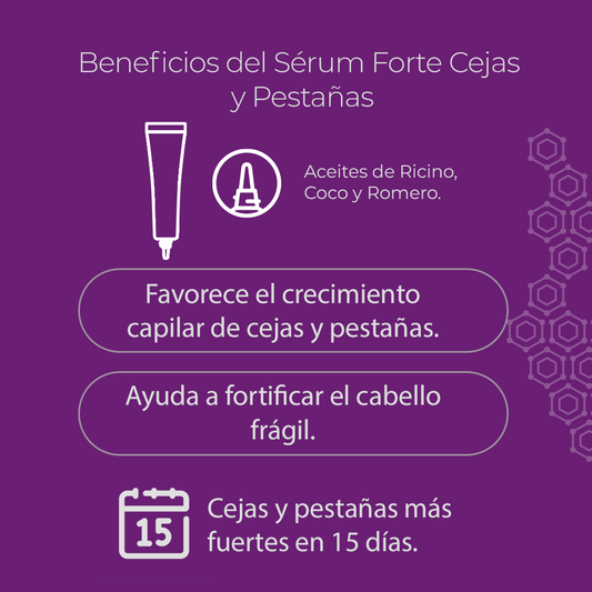 SERUM FORTE PARA CEJAS Y PESTAÑAS ZOAH 15ML