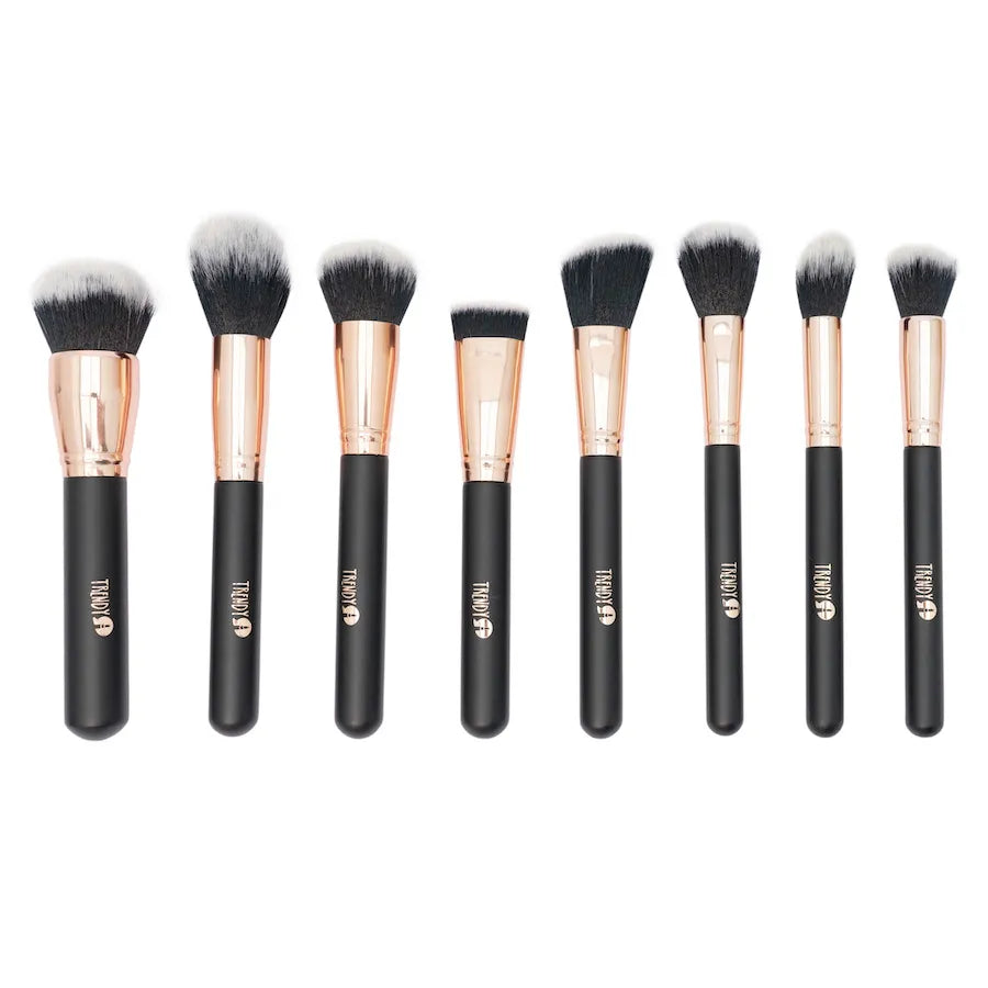 KIT DE BROCHAS MARMOLEADAS NEGRO 18UND TRENDY