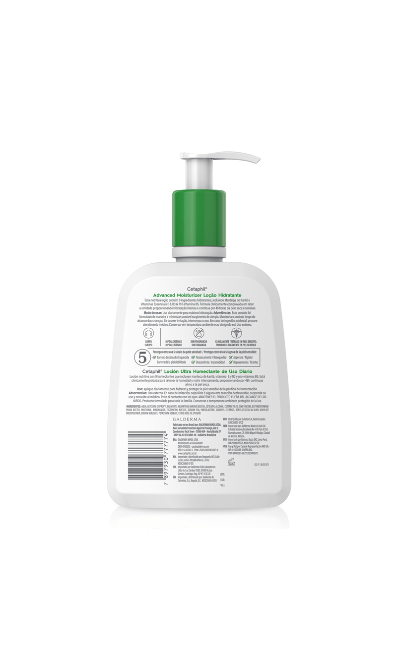 LOCION HIDRATANTE PARA PIEL NORMAL A SECA CETAPHIL 473ML