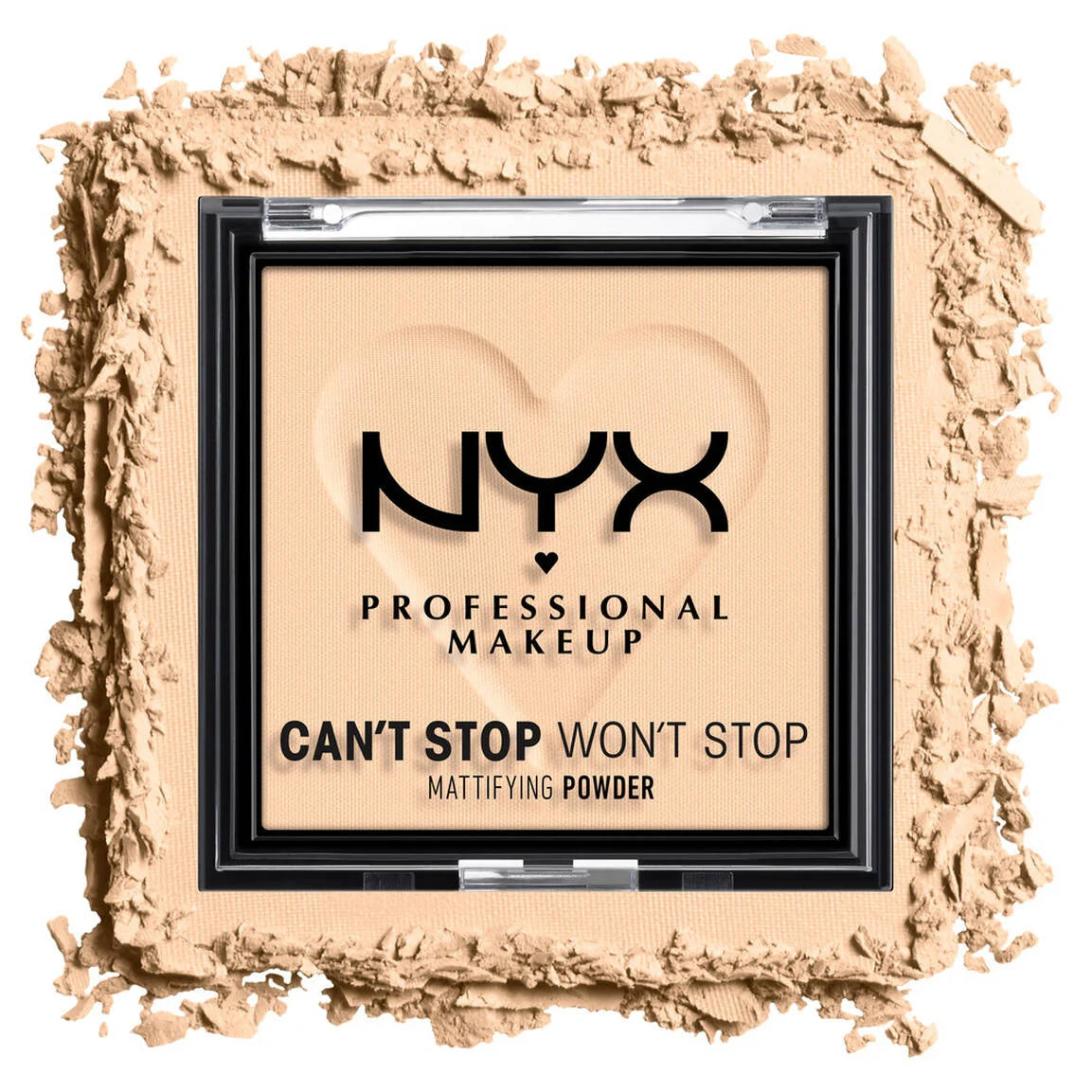 POLVO COMPACTO NYX CANT STOP WONT STOP MATTIFYING POWDER