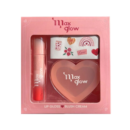 SET LIP GLOSS + BLUSH CREMA MAX GLOW