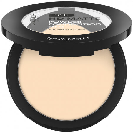 POLVO COMPACTO CATRICE HD MATE 18H