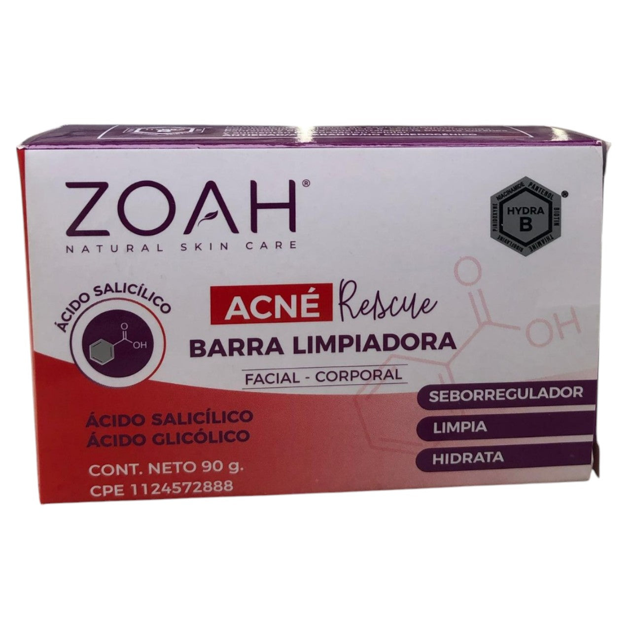 BARRA LIMPIADORA ACNE RESCUE ZOAH
