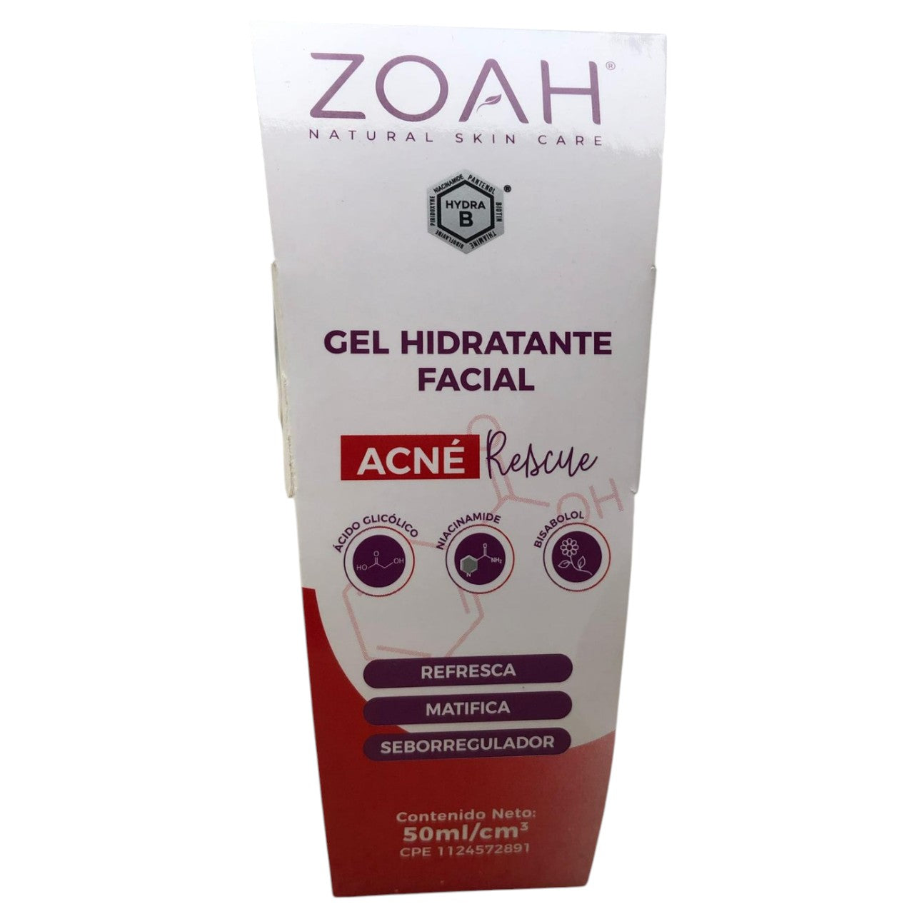GEL HIDRATANTE FACIAL ACNE RESCUE ZOAH