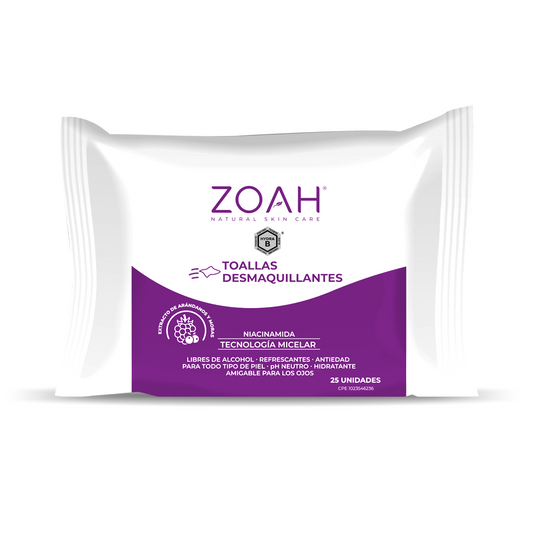 TOALLAS DESMAQUILLANTES ZOAH