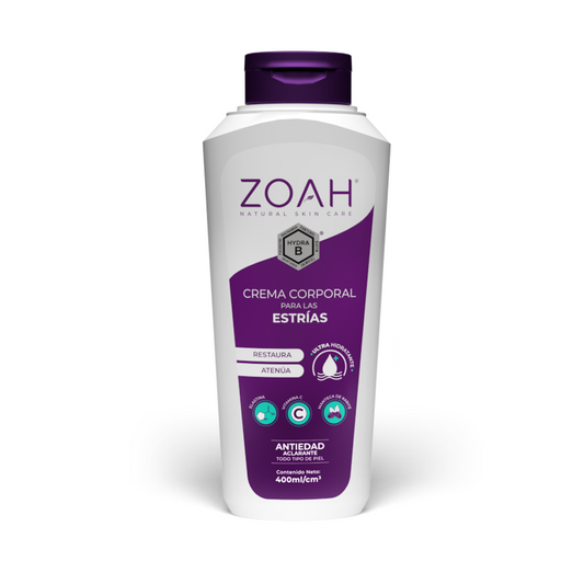 CREMA CORPORAL PARA LAS ESTRÍAS ZOAH 400 ML