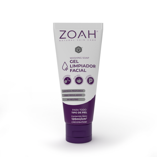 GEL LIMPIADOR FACIAL ZOAH 120ML