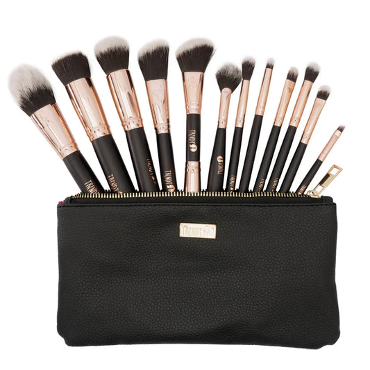 KIT DE BROCHAS NEGRO CLASICO 12 UND TRENDY