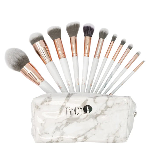 KIT DE BROCHAS MARMOLEADA BLANCAS 11UND TRENDY