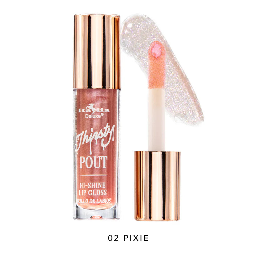 THIRSTY POUT HI SHINE LIP GLOSS ITALIA DELUXE