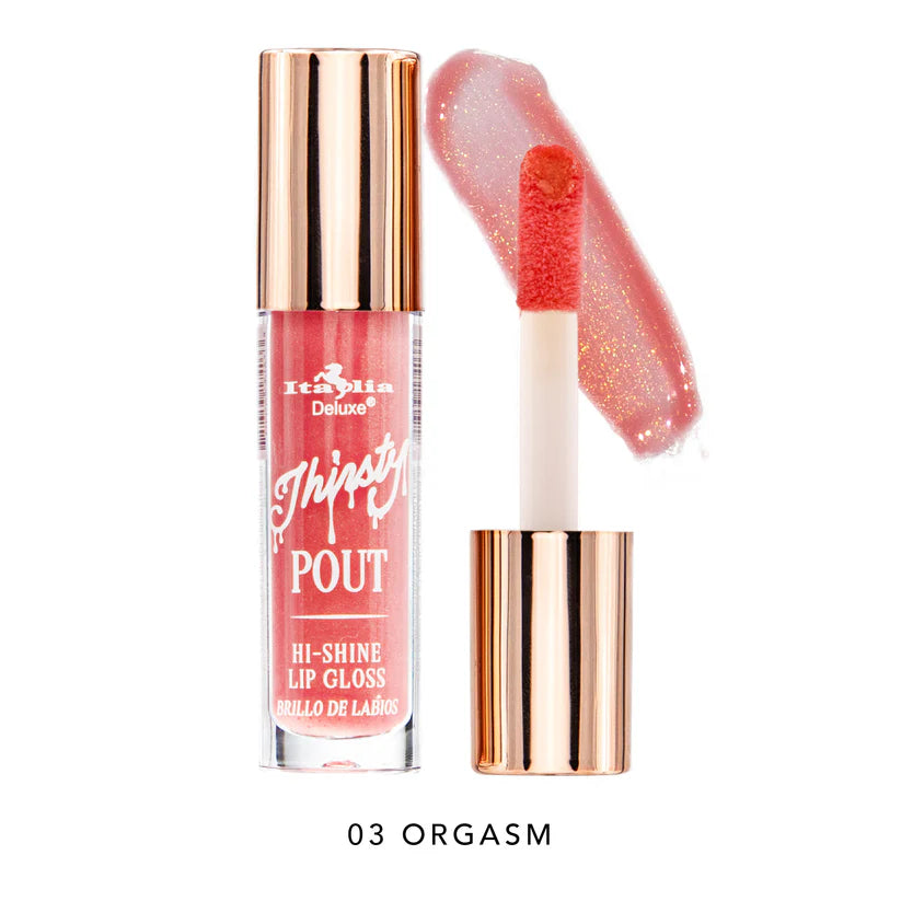 THIRSTY POUT HI SHINE LIP GLOSS ITALIA DELUXE