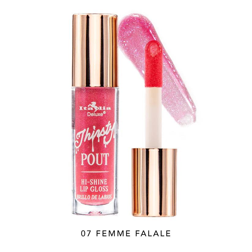 THIRSTY POUT HI SHINE LIP GLOSS ITALIA DELUXE