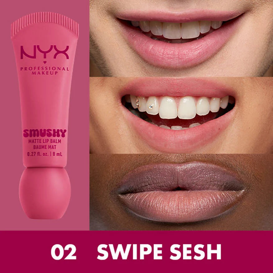 BALSAMO LABIAL MATE CON COLOR SMUSHY NYX