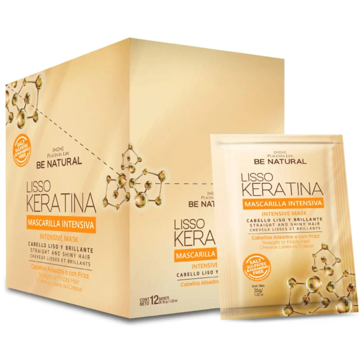 MASCARILLA LISSO KERATINA EN SACHET BE NATURAL