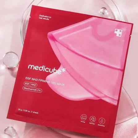MASCARILLA MEDICUBE REAFIRMANTE EGFN NAD Y NIACINAMIDA 2% X UND