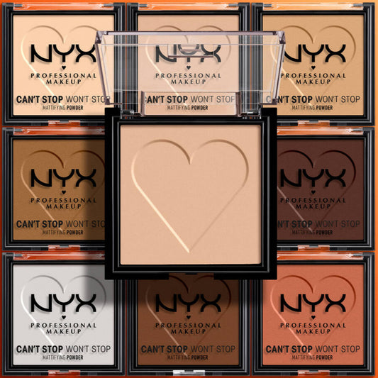 POLVO COMPACTO NYX CANT STOP WONT STOP MATTIFYING POWDER