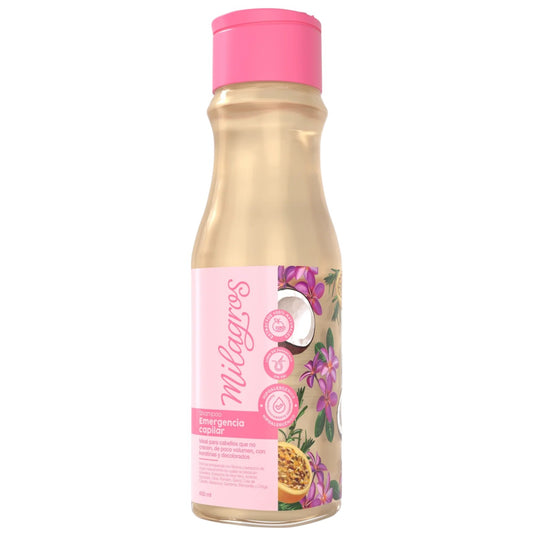 SHAMPOO EMERGENCIA CAPILAR (con biotina y keratina) MILAGROS 400 ML