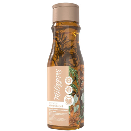 SHAMPOO MILAGRO HERBAL (con romero y jengibre) MILAGROS 450 ML