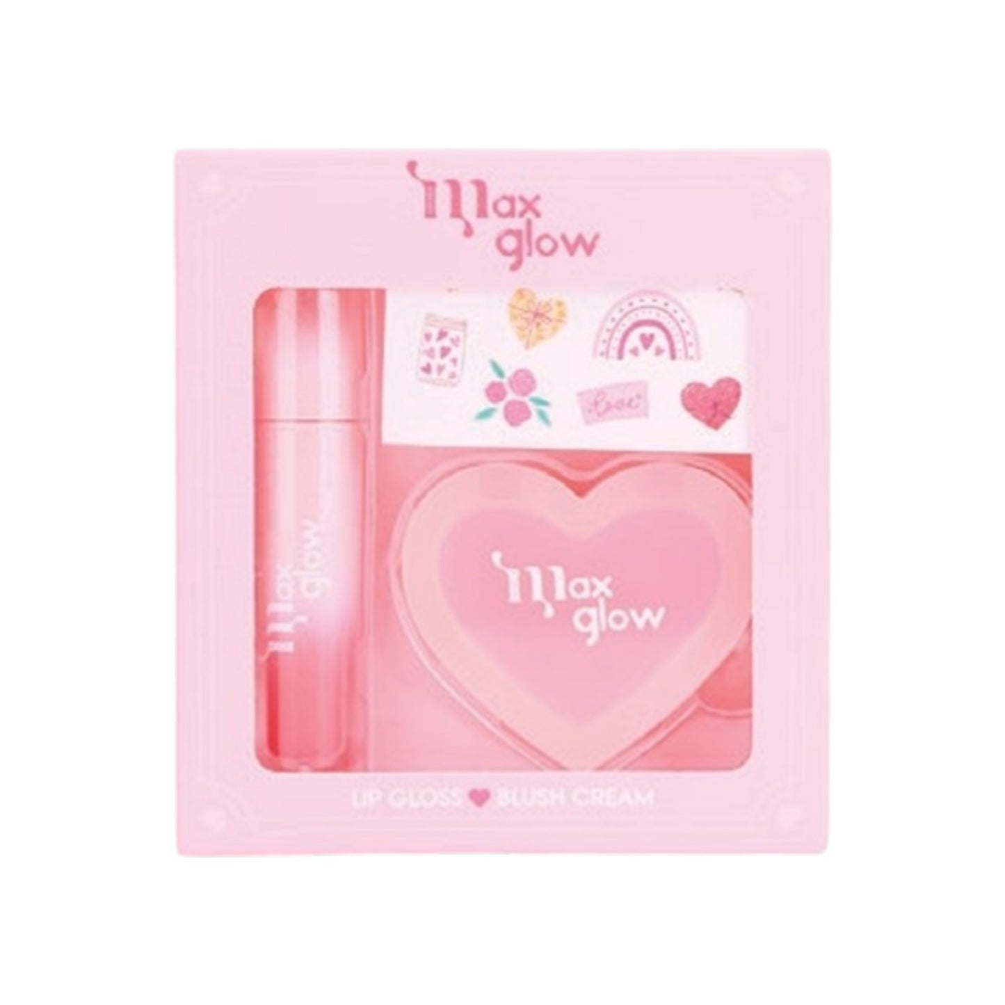 SET LIP GLOSS + BLUSH CREMA MAX GLOW