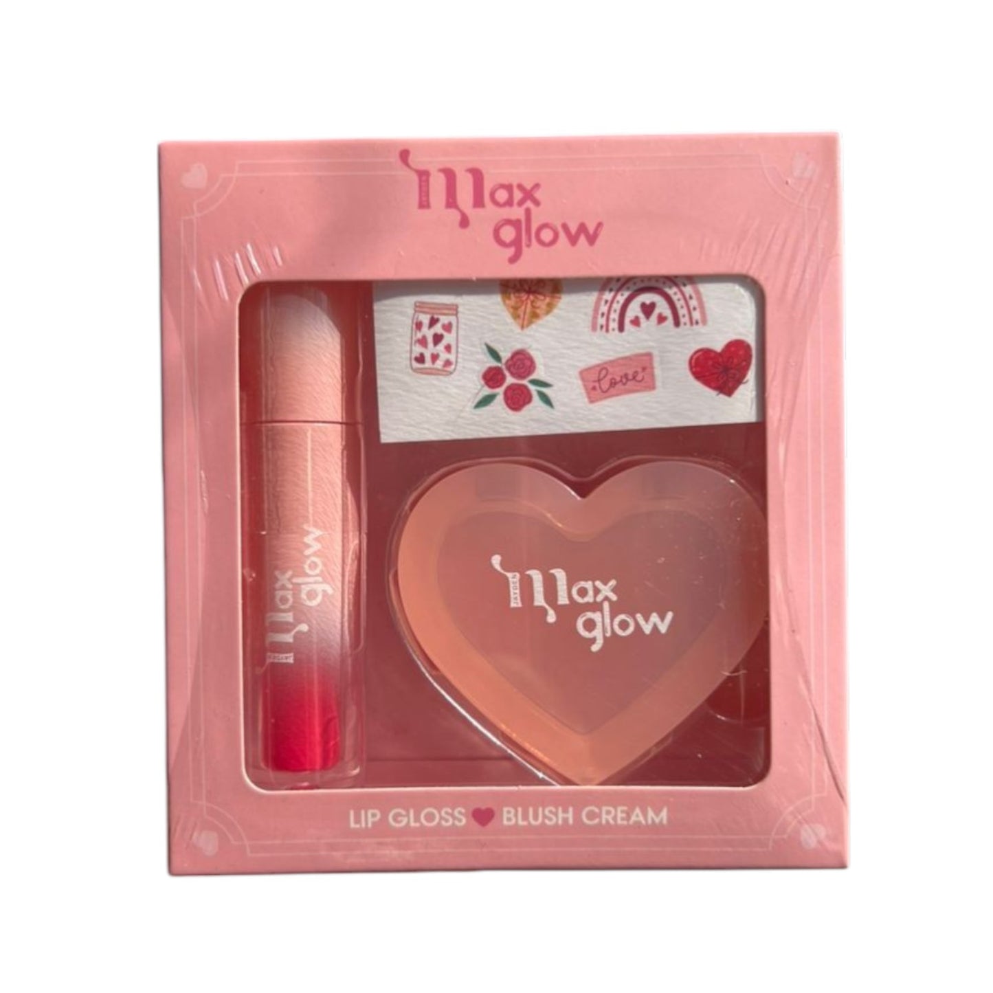 SET LIP GLOSS + BLUSH CREMA MAX GLOW