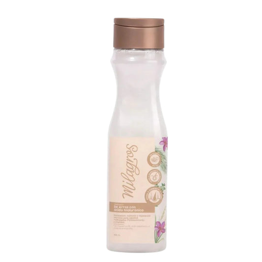 SHAMPOO CON ARROZ Y LINAZA MILAGROS 400ML