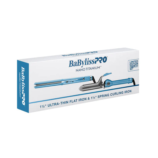 KIT PLANCHA Y TENAZA BaByliss NANO TITANIUM