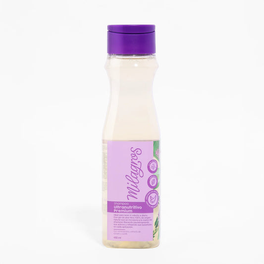 SHAMPOO  ULTRA NUTRITIVO (con aloe vera) MILAGROS 450 ml