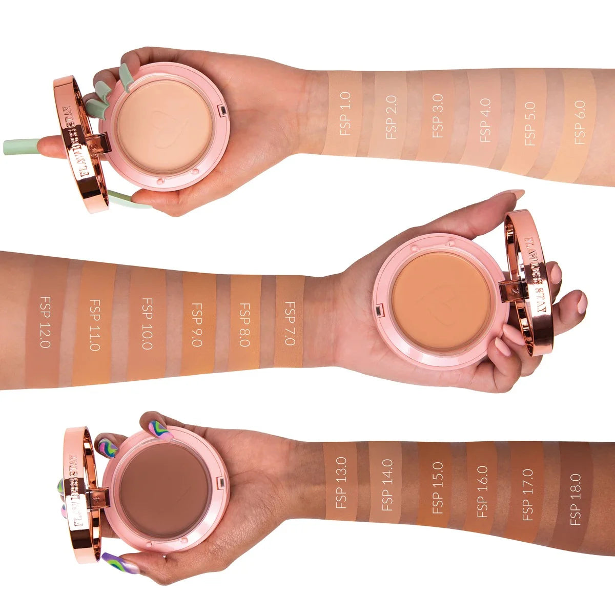 POLVO COMPACTO BEAUTY CREATIONS FLAWLESS STAY POWDER FOUNDATION
