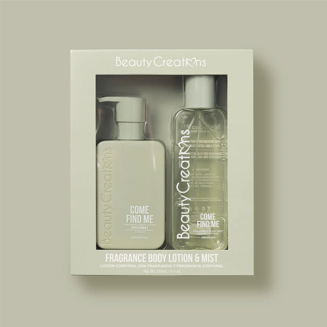 SET LOCION Y FRAGANCIA BEAUTY CREATIONS